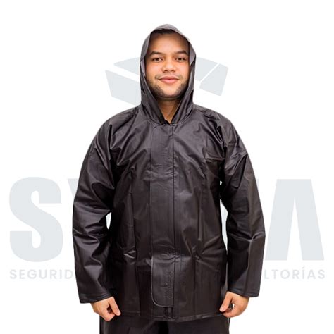 IMPERMEABLE 2 PIEZAS EN PVC NEGRO Código 517171731411 SYSMA