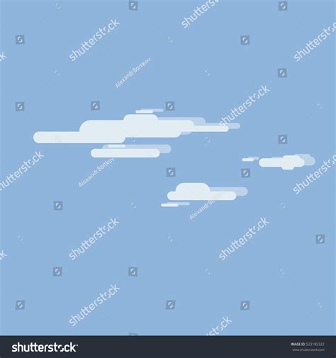 Stylized Clouds Stock Vector (Royalty Free) 523185322 | Shutterstock