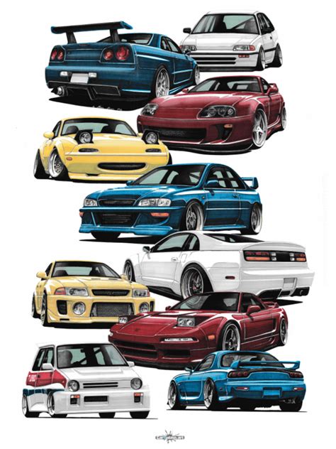 Jdm Japan Legends Carsplashart