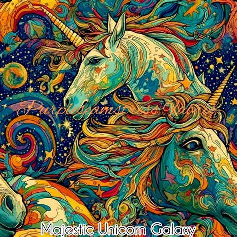 Majestic Unicorn Galaxy – Purpleseamstress Fabric