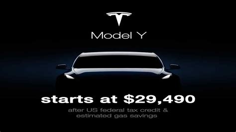 Tremendous Value With The Tesla Model Y Starting At 29490 With The