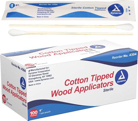 6 Cotton Tipped Applicators Sterile 1s Box Of 100 Buy Online At