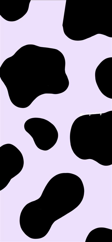 Pink Cow Print Wallpaper Purple