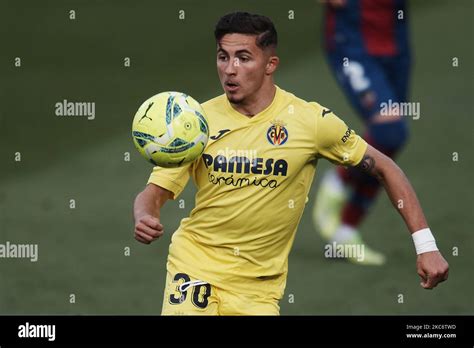 Jeremy Pino Of Villarreal In Action During The La Liga Santader Match