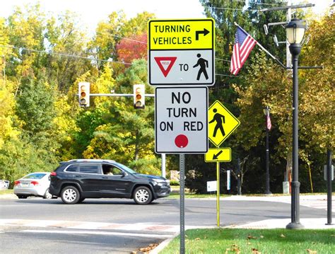 No Turn On Red Sign Posted At Busy Newtown Township Intersection ... 