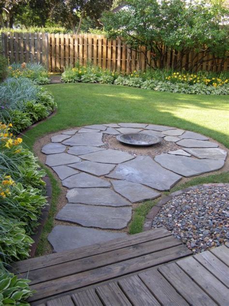 Diy Flagstone Fire Pit Patio - Patio Ideas