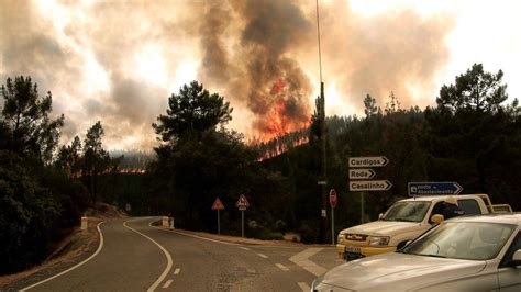 Portugal Wildfires Huge Operation Tackles Central Portugal Blazes