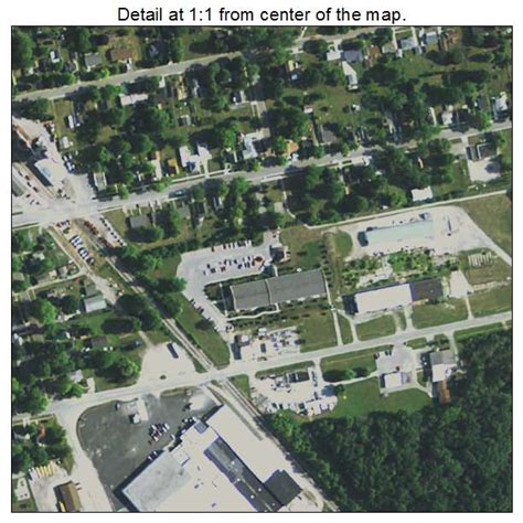 Aerial Photography Map of Croswell, MI Michigan