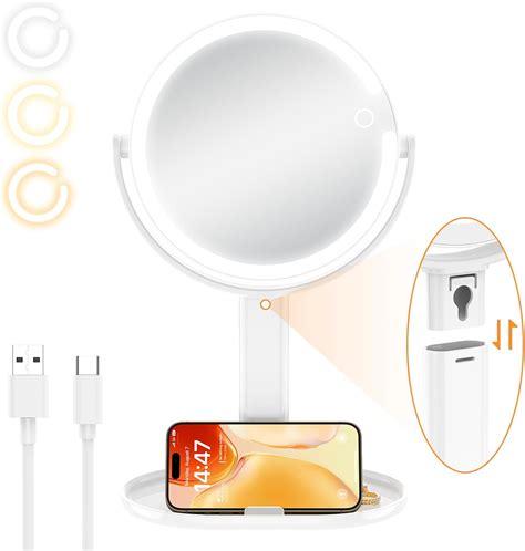 Amazon Gospire Rechargeable Lighted Makeup Mirror With