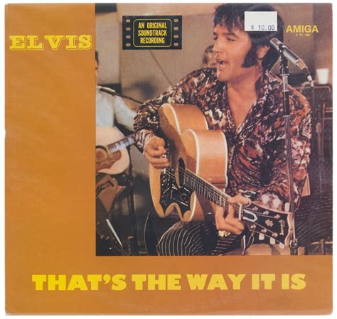 Lot Detail Elvis Presley Thats The Way It Is Original Soundtrack Recording