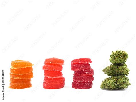 Cannabis Edibles Gummies Marijuana Gummy Stock Photo | Adobe Stock