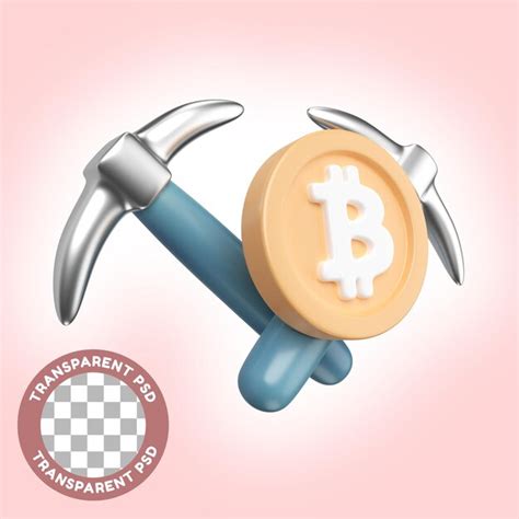 Premium Psd Crypto Mining D Illustration Icon