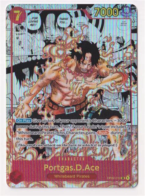 Portgas D Ace Parallel Alternate Art OP02 013 Prices One Piece