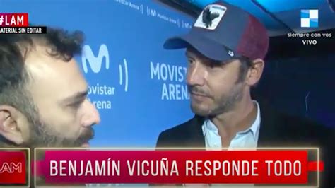 La Inesperada Reacción De Benjamín Vicuña Cuando Le Preguntaron Por