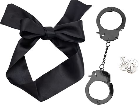 Amazon Prosixtoy Sex Bondage Restraint BDSM Kits Adjustable Handcuffs SM Blindfold Eye