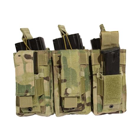 Rothco Multi Cam Molle Triple Kangaroo Style Rifle And Pistol Mag Pouch