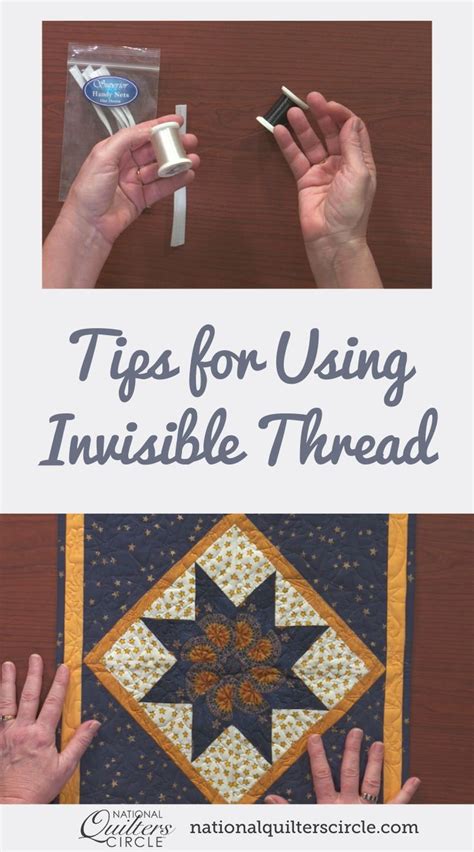 Tips for Using Invisible Thread | Sewing circles, Sewing items ...