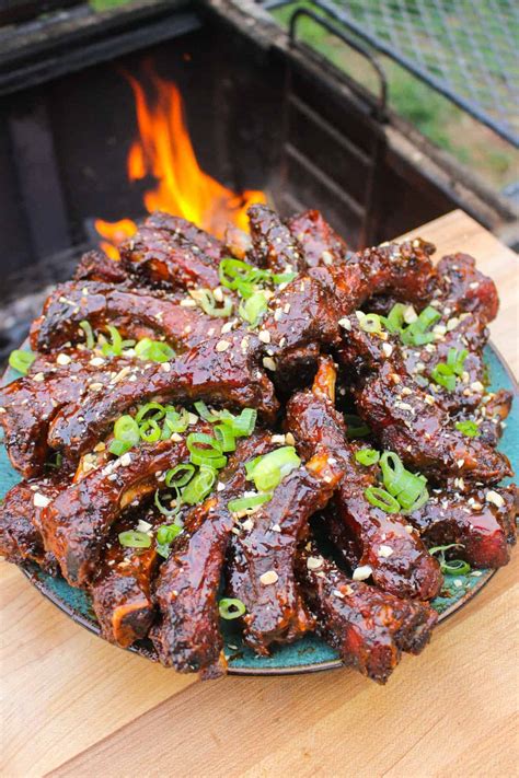 Peanut Butter And Jelly Sticky Ribs Over The Fire Cooking