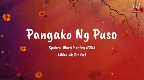 Pangako Ng Puso Spoken Word Poetry I Gel Stories YouTube