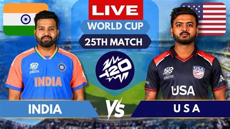 India Vs United States T20 World Cup Match Live Score Commentary