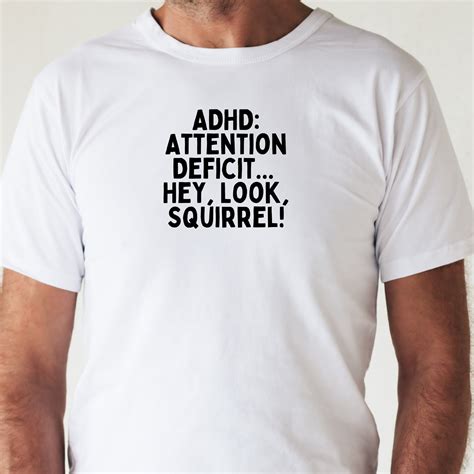 Adhd T Shirt Funny Adhd Shirt Adhd Shirt Funny Funny Adhd Etsy