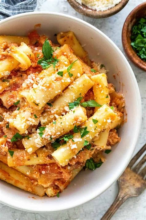 Baked Ziti With Meat Sauce Jessica Gavin