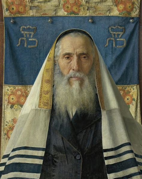 Portrait Of A Rabbi With Prayer Shawl Painting By Isidor Kaufmann Pixels