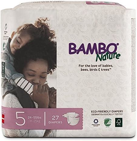 Amazon Bambo Nature Hypoallergenic Green Bag Baby Diapers Eco