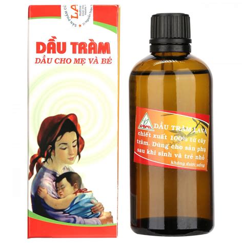 Tinh dầu tràm dành cho mẹ và bé Dầu Tràm Lava phòng ngừa cảm mạo, trúng gió