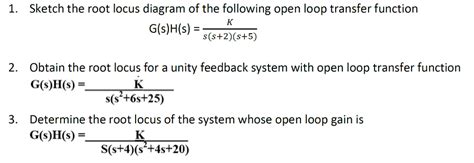 Sketch Root Locus Of System