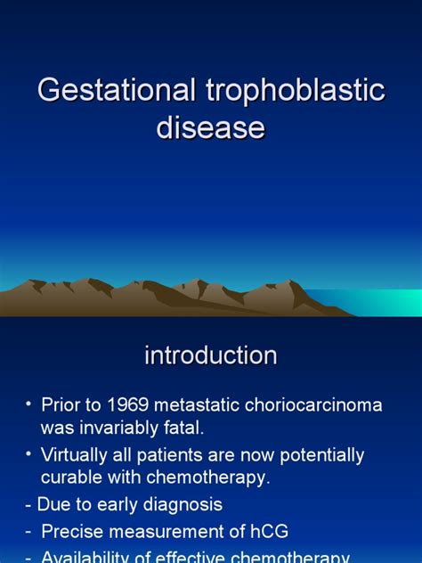 Gestational Trophoblastic Disease Women S Health Neoplasms