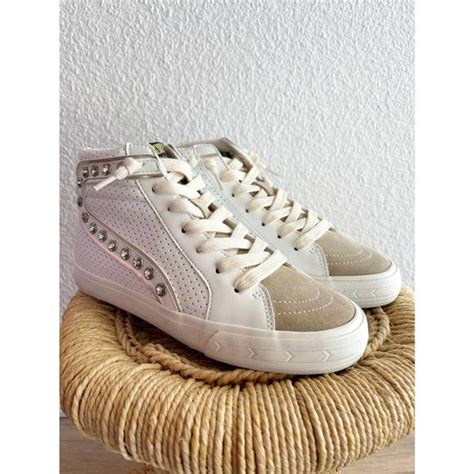 Vintage Havana Shoes New Vintage Havana Excel High Top Sneaker In Nude Multi Poshmark