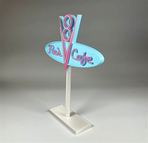 Disneyland Pixar Cars Flo's V8 Cafe Inspired Standup - Etsy