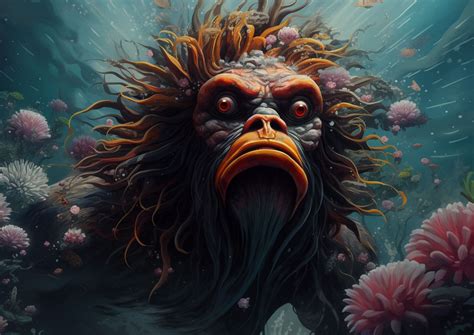 Gorilla-Lionfish Hybrid 2 by marbrure on DeviantArt