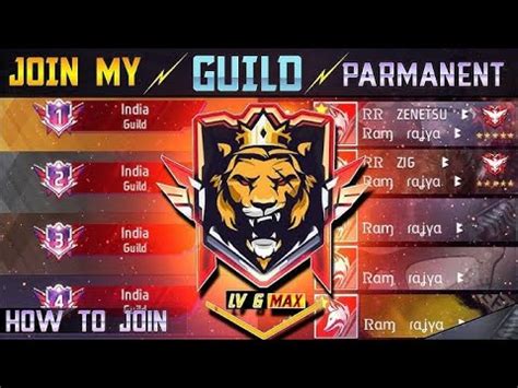 How To Join A Youtuber Guild In Free Fire Free Fire V Badge Guild