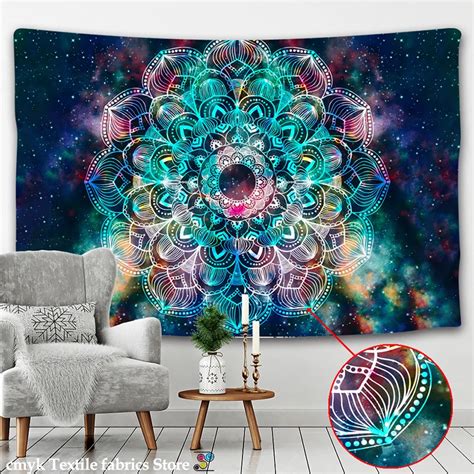 Sun And Moon Mandala Art Tapestry Art