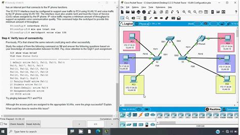 Packet Tracer Vlan Configuration Youtube