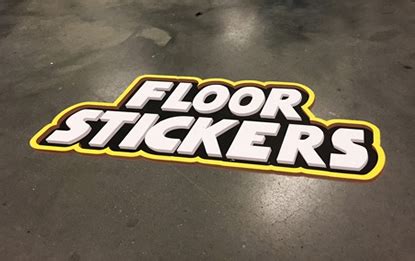 Custom floor stickers