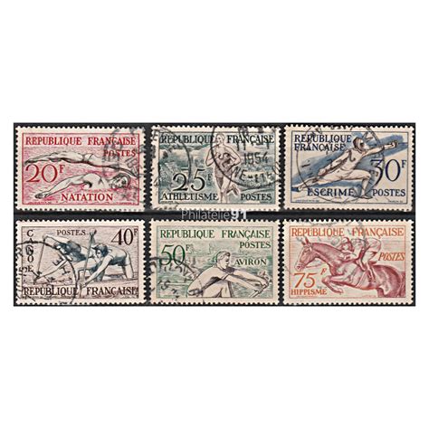 Timbre n 960 à 965 oblitéré collection timbres France