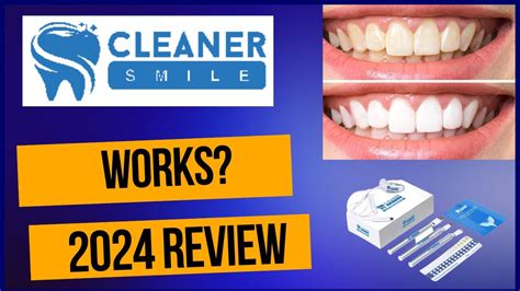 CLEANER SMILE Teeth Whitening Kit Cleaner Smile Review Works YouTube