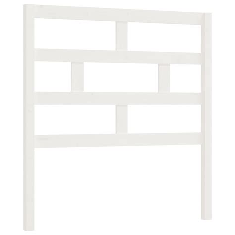 Tête de lit DIOCHE Blanc Bois massif de pin 96x4x100 cm