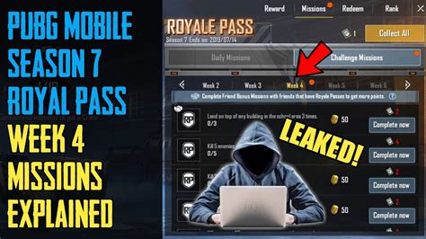 Pubg Mobile Season 7 Royale Pass Week 4 Missions Explained Pubg