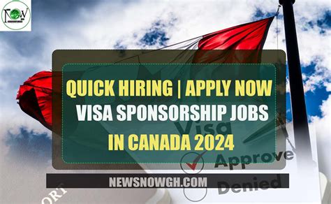 Visa Sponsorship Jobs In Canada 2024 Quick Hiring Apply Now