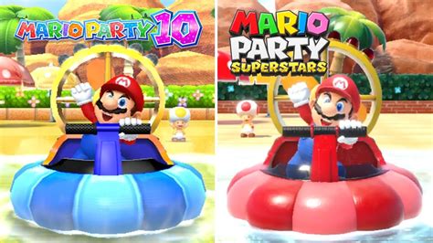 Mario Party Superstars Vs Mario Party All Minigames Comparison