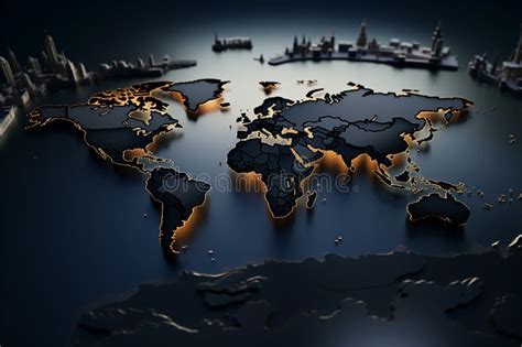 visual geography extruded  map showcases dynamic world view