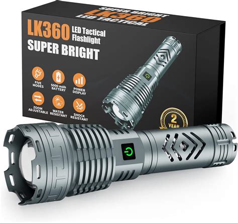 Dsstoc Lk Rechargeable Led Flashlight Ft Long Range Ip