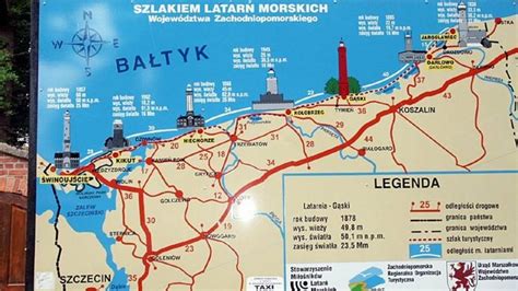 Mapa Szlaku Latarni Morskich Co Robi Jak Prowadzi Trasa Cie