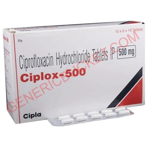 Ciplox 500 Mg Tablet Ciprofloxacin 500mg Genericbucket