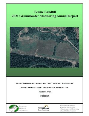 Fillable Online Landfills Impacts Groundwater Quality Protection Fax