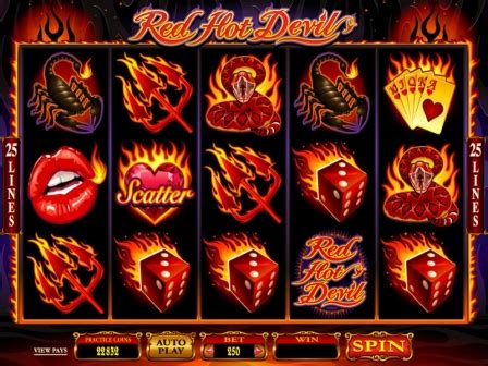 Red Hot Devil Slot Machine Lines Bonus Game Free Spins X Multiplier